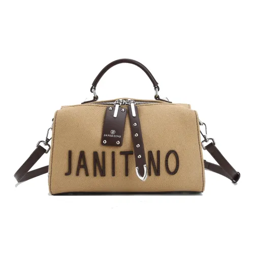 JANITINO Полиуретан ПУ (полиуретан) Синтетическая кожа Сумка через плечо Сумка Обычная Женская Коричневая