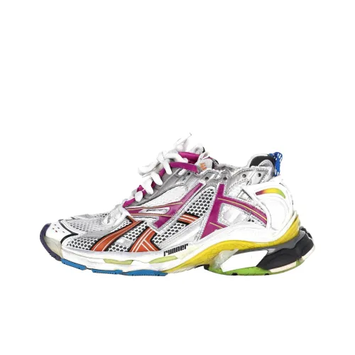 Balenciaga Runner Low Топ Повседневная обувь Мужская Серебряная