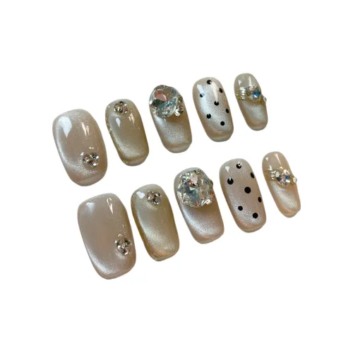 PURUITI Quiet Luxury Collection False Nail Короткий Квадратный Круглый Гороховый Однотонный