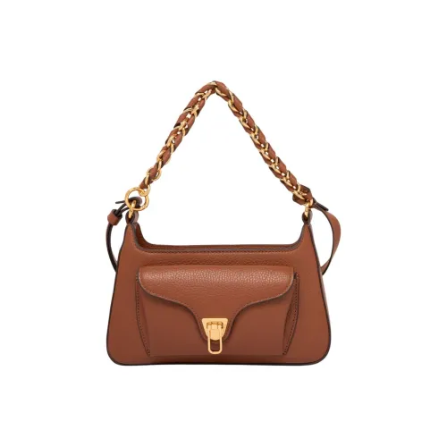 COCCINELLE Телячья кожа Сумка через плечо Женская Коричневая