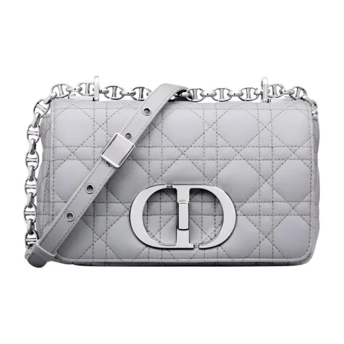 DIOR Caro Телячья кожа Сумка через плечо Маленькая Женская Серый
