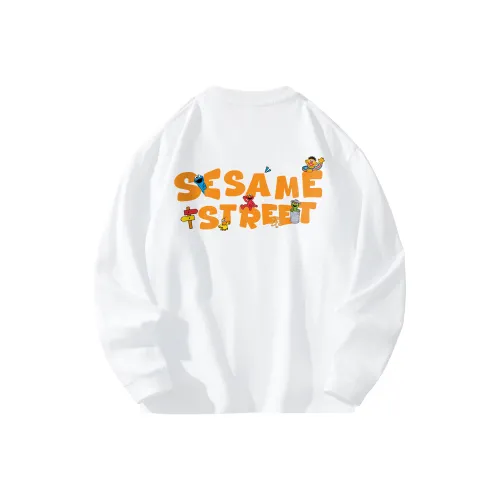 Улица Сезам Длинный рукав Т-рубашка Унисекс