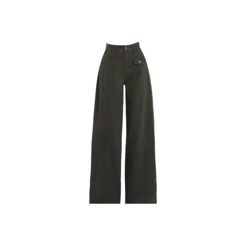 JOPPTI Темно-зеленые женские джинсы