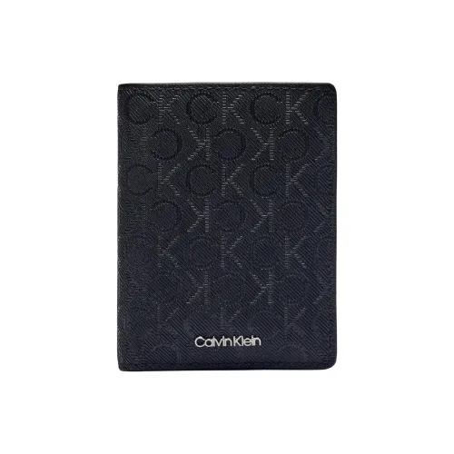 CALVIN KLEIN Кожа Кошелек Мужской Черный