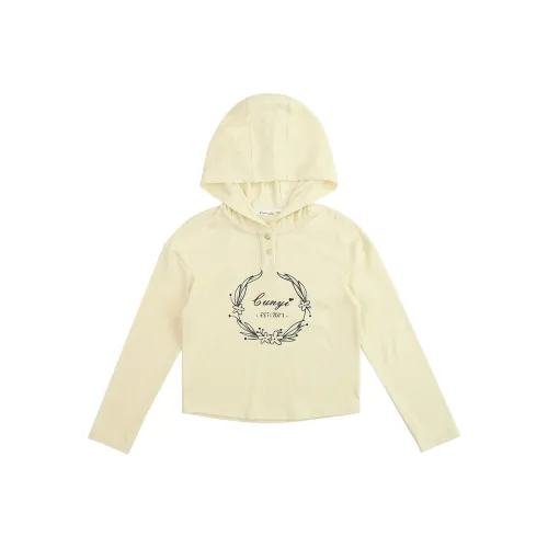 CHUNYILIANGPIN Светло-желтые детские футболки T