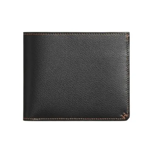 HERMES H Sellier Кошельки Черный Коричневый Мужской