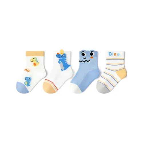 Детский причудливый динозавр, летний стиль, сетка, стиль 4, упаковка детских носков