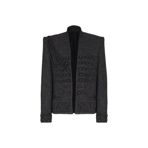 BALMAIN Мужские черные куртки