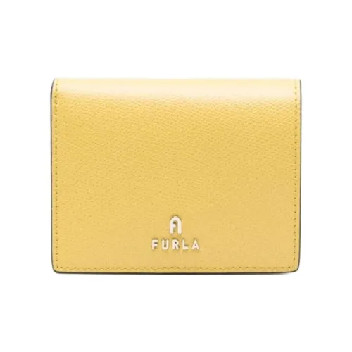 Furla Кожа Кошелек Женские Canary Yellow