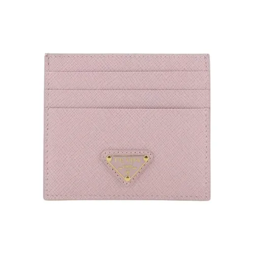 PRADA Кожа Держатель для карт Женский Розовый