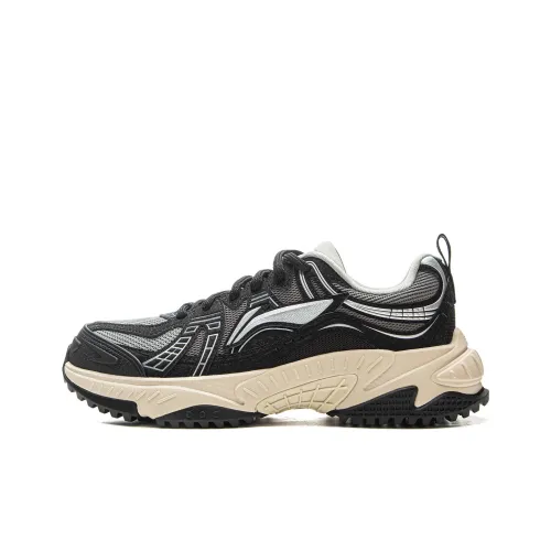 LiNing Stargazing Шокаблокирующие Противоскользящие Устойчивые к истиранию Низкий Топ Casual Мужской Черный