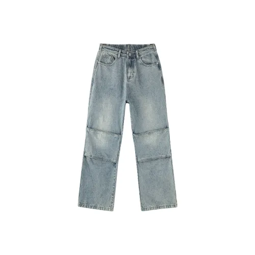 ZHONGNI Сырно-желтый Мужские Джинсы