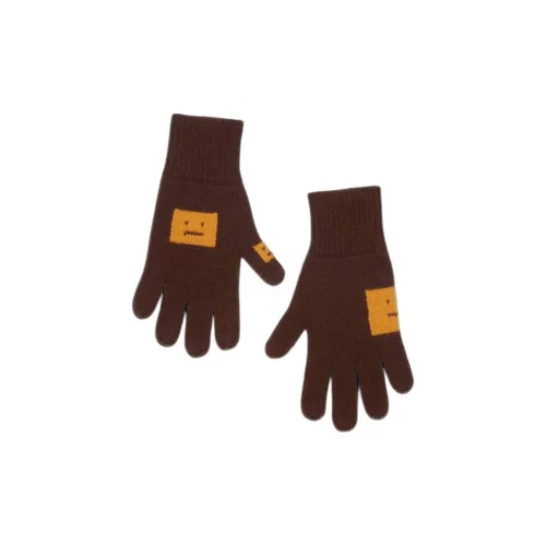 Acne Studios Шерстяные Перчатки Унисекс Коричневый