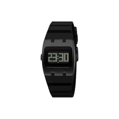 SKMEI Электронный механизм силиконовый ремешок мужские часы черный циферблат