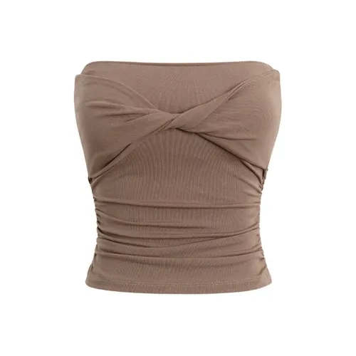 CHILL QIAOER Без бретелей Топ Женский