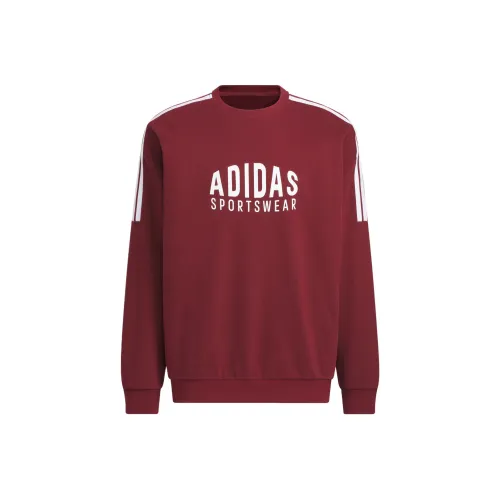 Adidas Темно-красные унисекс свитшоты