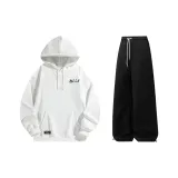 Комплект (белый топ+черные брюки)