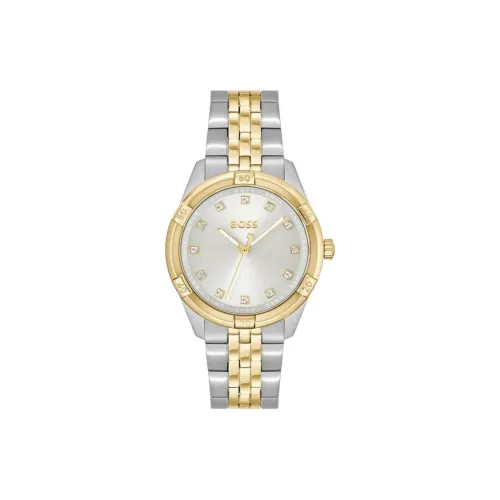 Hugo Boss Women's Watch Кварцевый механизм ремешок из нержавеющей стали 36 мм серебристый циферблат