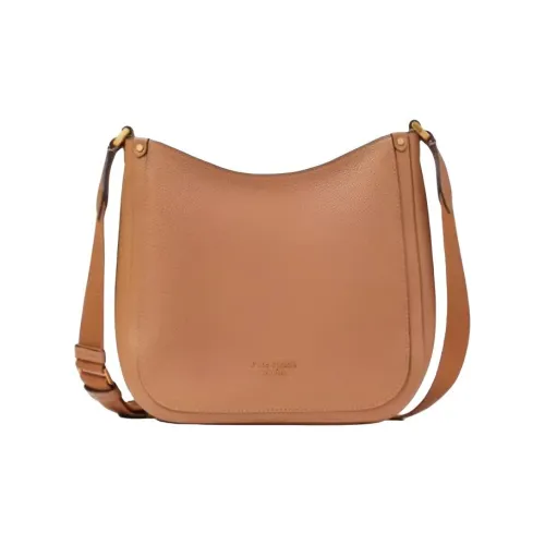 Kate Spade Roulette Litchi Grain Leather Crossbody Bag Medium Women's Brown