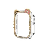 Прозрачный-Розовое золото Чехол с ромбовидным дизайном