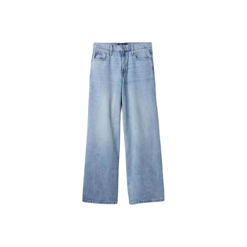 GAP Светло-стилизованные промытые женские джинсы