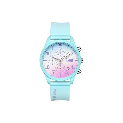 Lee совместный модель Shiny Colors Collection Наручные часы Кварцевый механизм Силиконовый ремешок