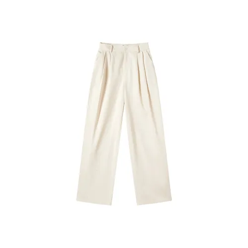 XIANGYING Цапельно-белый Женские Костюм Брюки