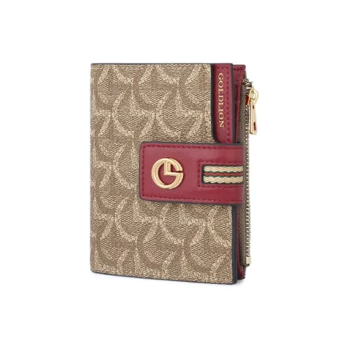 GOLDLION PVC Кошелек Женский Бордовый