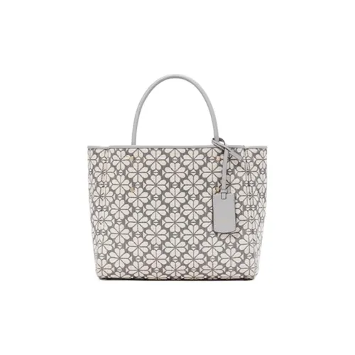 Kate Spade Цветочный дизайн Ткань Тоут Сумка Средний Женские Серый