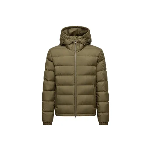 Moncler Оливково-зеленый Мужской Пуховик