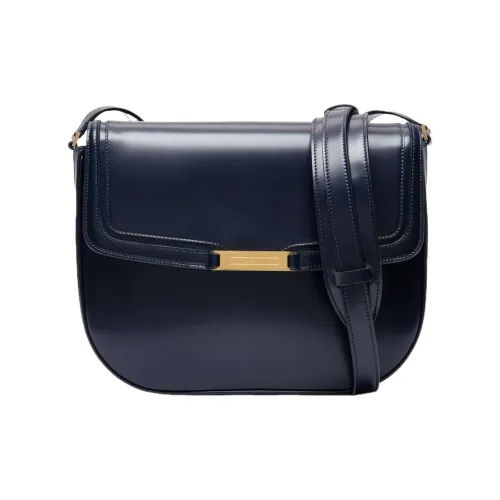 BALLY Лакированная кожа Телячья кожа Сумка через плечо Мужская Морской синий