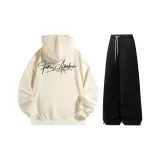 Комплект (абрикосовый топ+черные брюки)