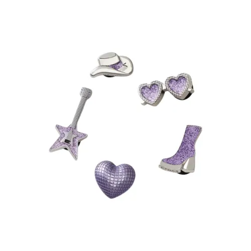 Crocs Аксессуары для обуви из цинкового сплава Унисекс Фиолетовый