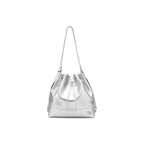 MCMIKO Коровья кожа Многофункциональная Ведрообразная Сумка для поездок Сумка через плечо Стандартная Женская Многоцветная