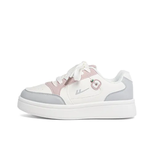 Warrior Аbrasion Resistant Shock Absorbers Низкие Кроссовки для скейтбординга Женские Белые Розовые