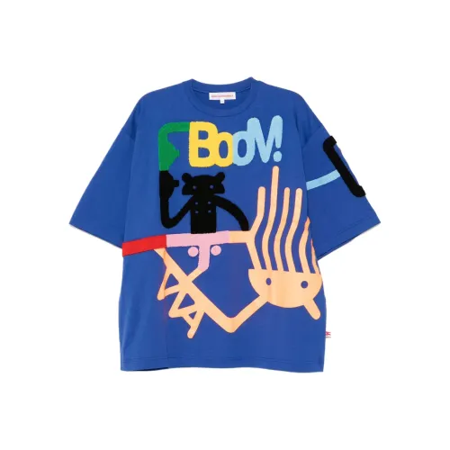 WALTER VAN BEIRENDONCK Синие Женские T-рубашки
