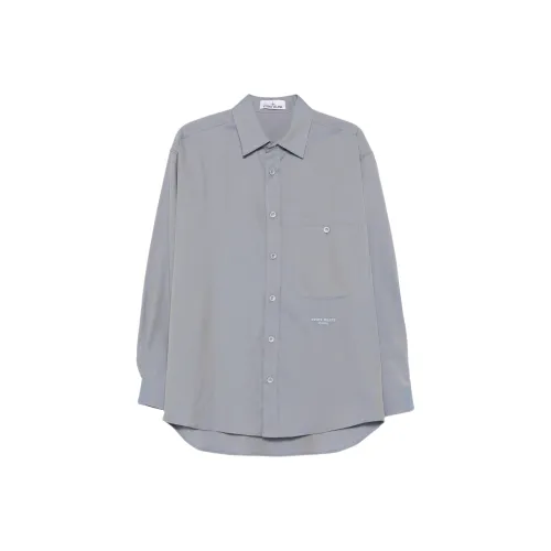 STONE ISLAND Marina Небесно-голубой Мужские Рубашки