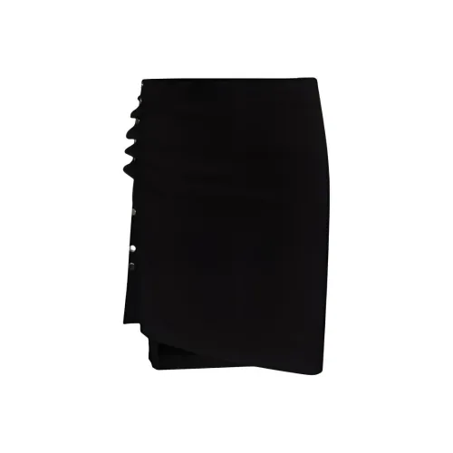 Paco Rabanne FW21 Повседневные короткие юбки Женские Черный