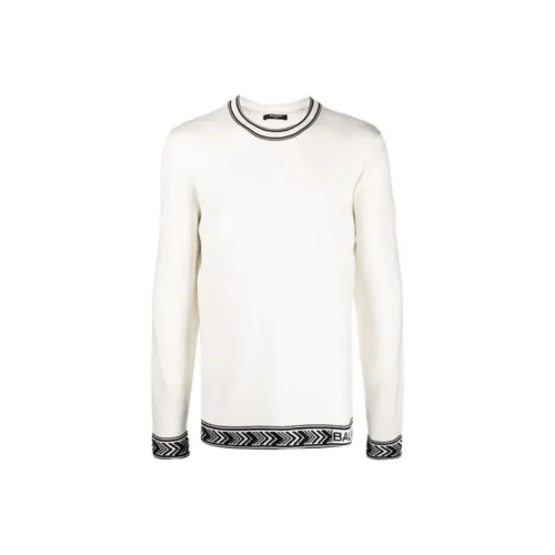 BALMAIN Белые Мужские Свитера
