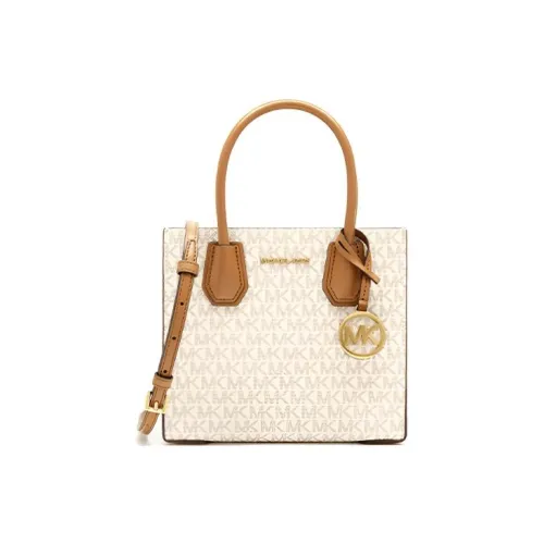 MICHAEL KORS Коровья кожа текстиль аккордеонная сумка сумка на плечо женская ванильный