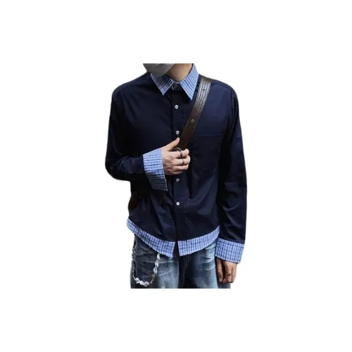 Hungo Синий Унисекс Рубашки