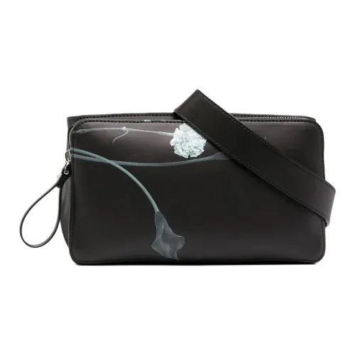 Valentino Garavani Кожаная сумка через плечо сумка на плечо стандартная мужская черная