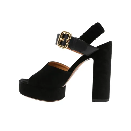 Chloe Aria One Ремешок Сандалии 9,5 см Женские Черные