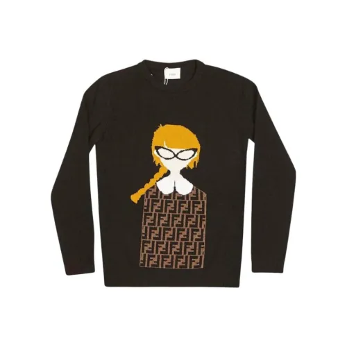FENDI Черный Kids Свитеры