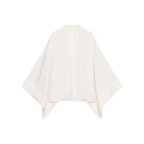 ZARA ZW Series Морозный Белый Женские Рубашки