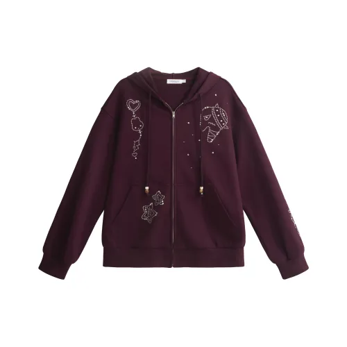 UNIFREE Бургунди Фиолетовый Женский Свитшот