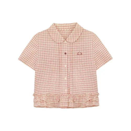 Nov elist Красная клетка Женские Рубашки