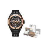 Черный ремешок, розовое золото, циферблат