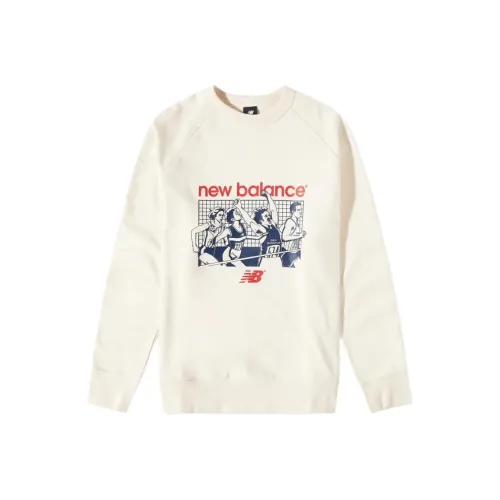New Balance Белый Мужской Свитшот
