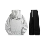 Комплект одежды (Премиум серый топ + черные штаны)